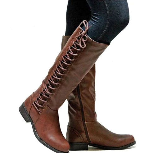 Elegant Lace-Up Boots