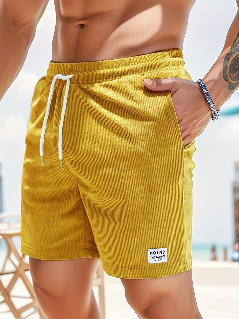 Heidi | Casual Corduroy Men's Shorts with Drawstring