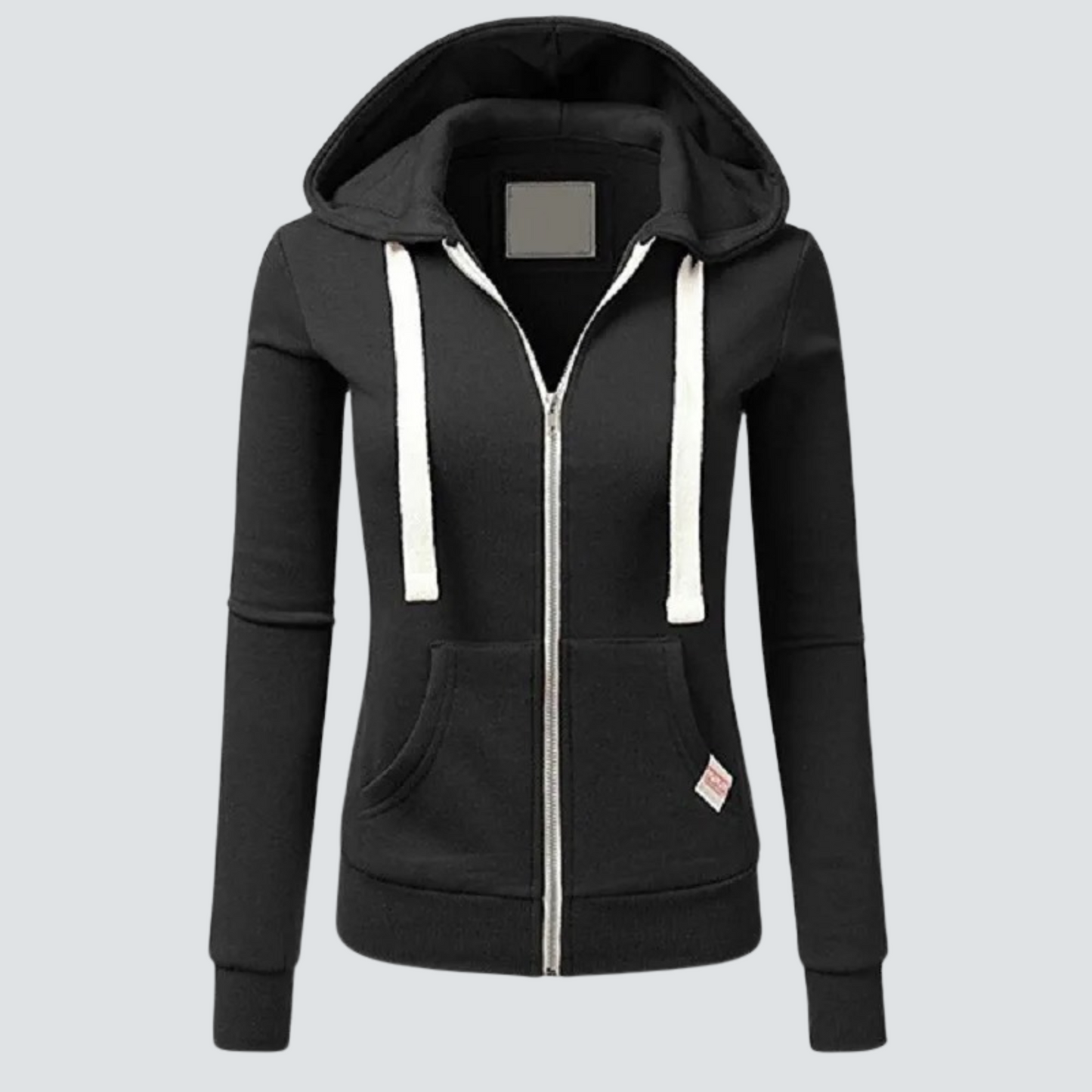 Heidi-Mode | Wool Sweatshirt with Drawstring and Zipper