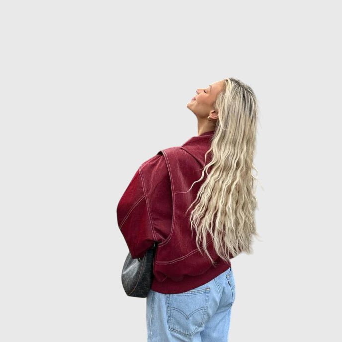 Faye - Oversized Leather Jacket