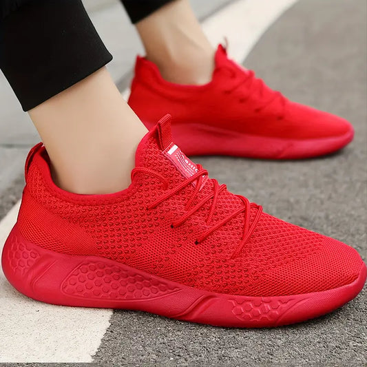 – lightweight, breathable running shoes