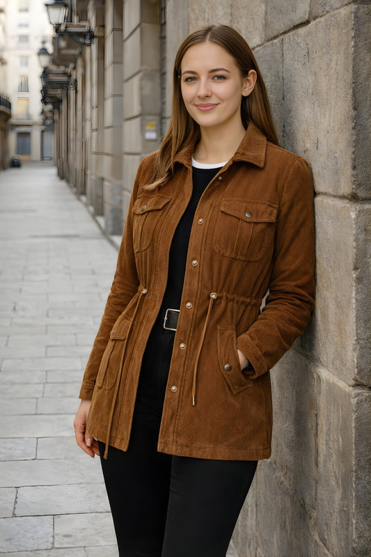 Alix | Corduroy women’s jacket with pockets