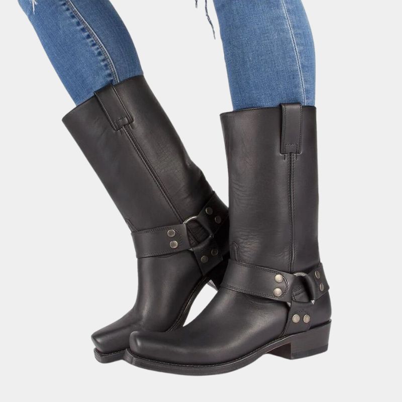 Durable Vintage-Look Cowboy Boots