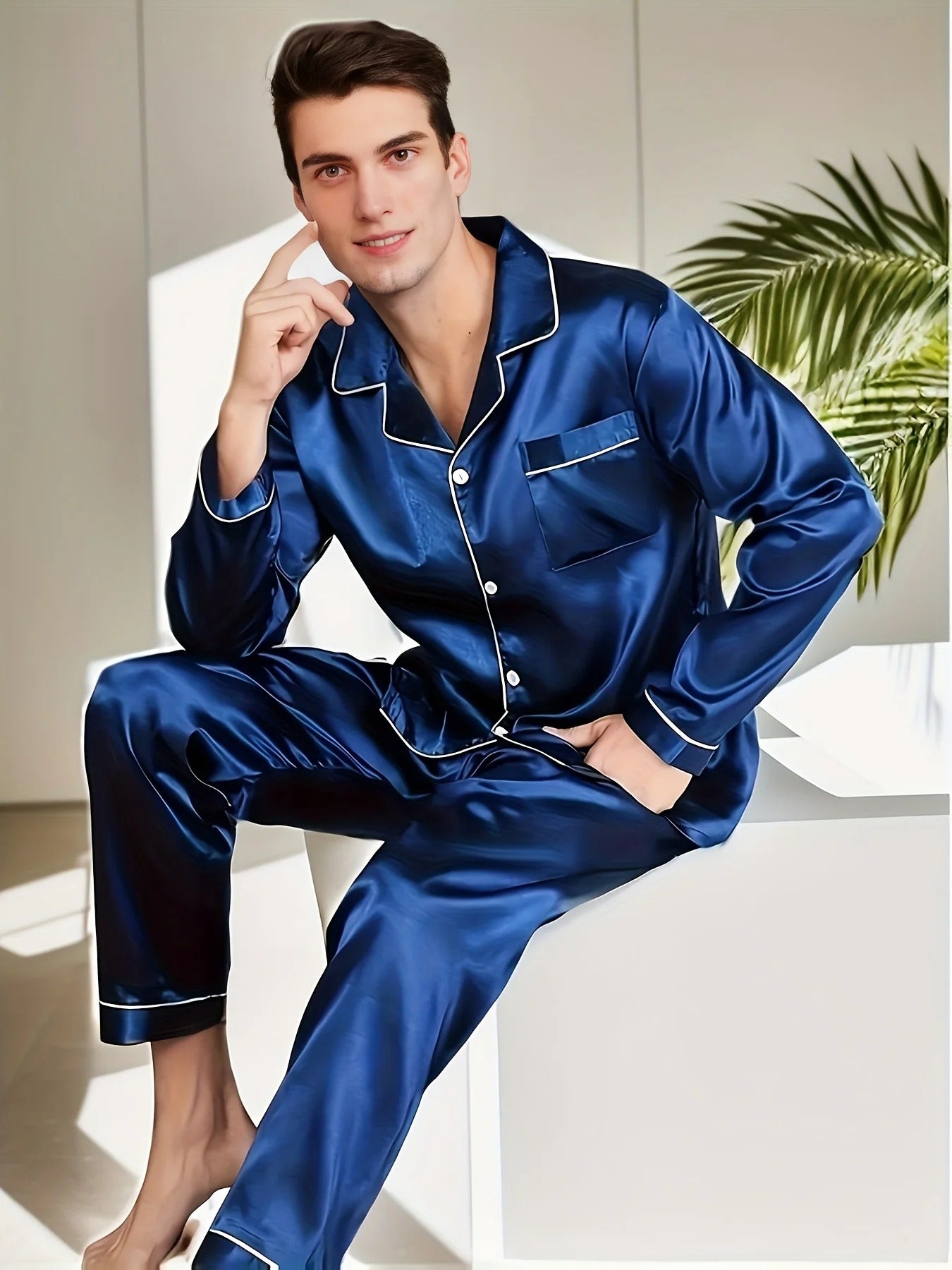 Heidi-Mode - Men's Satin Pajama Set