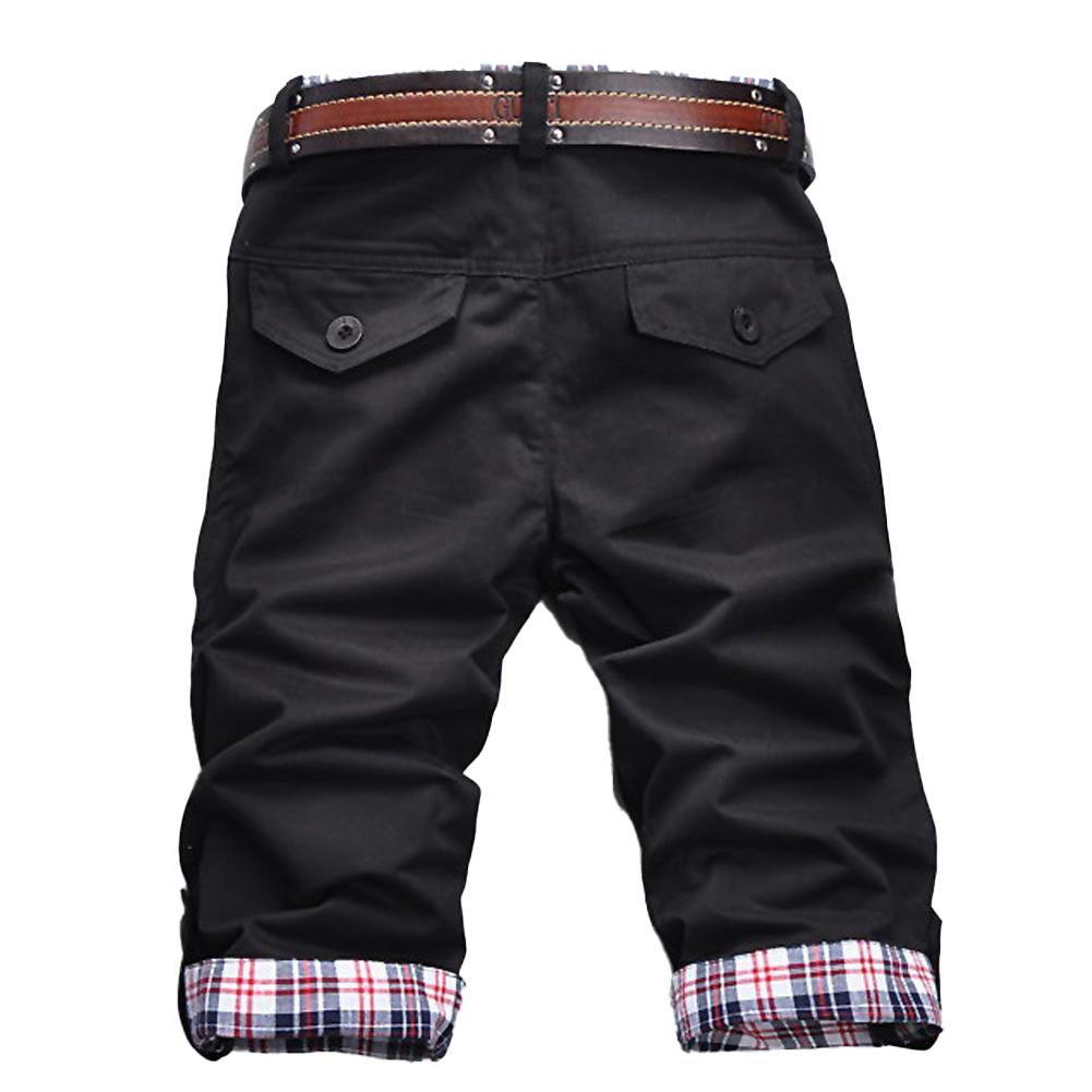 Heidi – High-Quality Shorts with Belt and Check Pattern