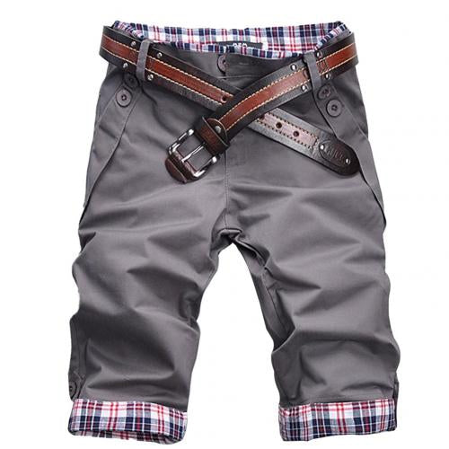 Heidi – High-Quality Shorts with Belt and Check Pattern