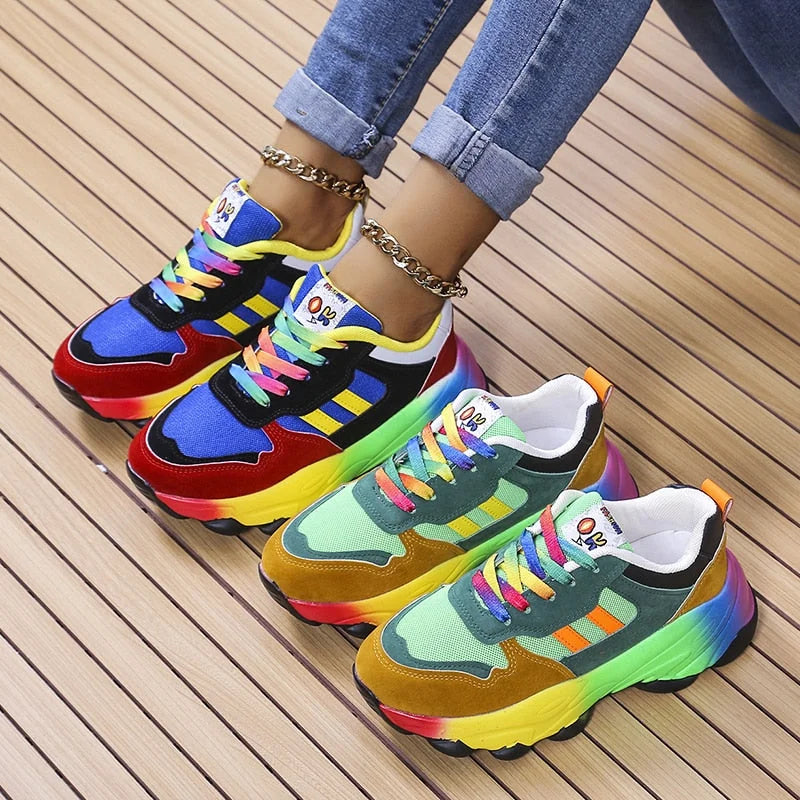 Colorful orthopedic sneakers with style