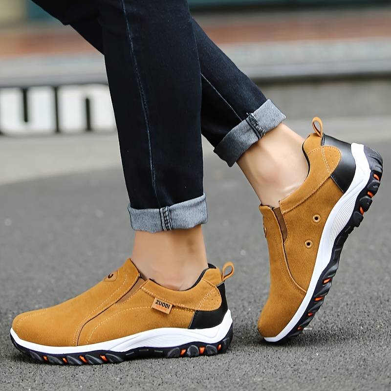 Orthopedic and non-slip comfort sneakers for men