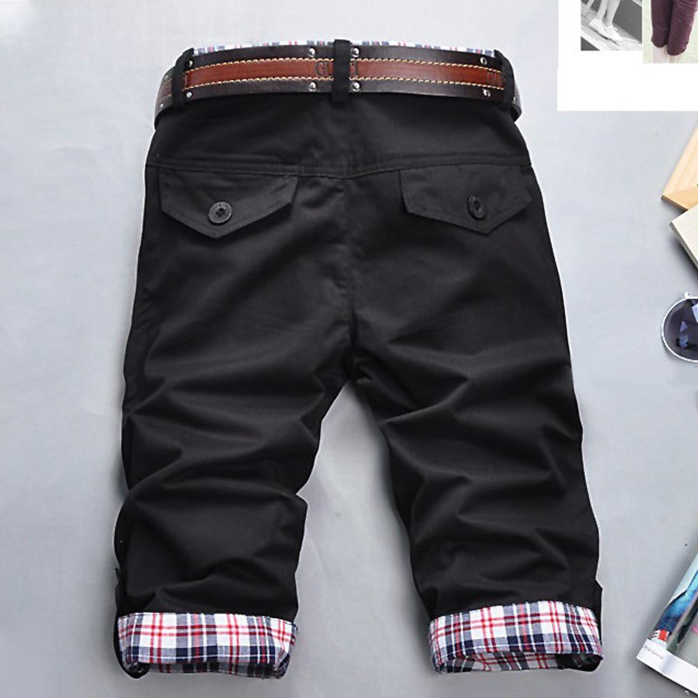 Heidi – High-Quality Shorts with Belt and Check Pattern