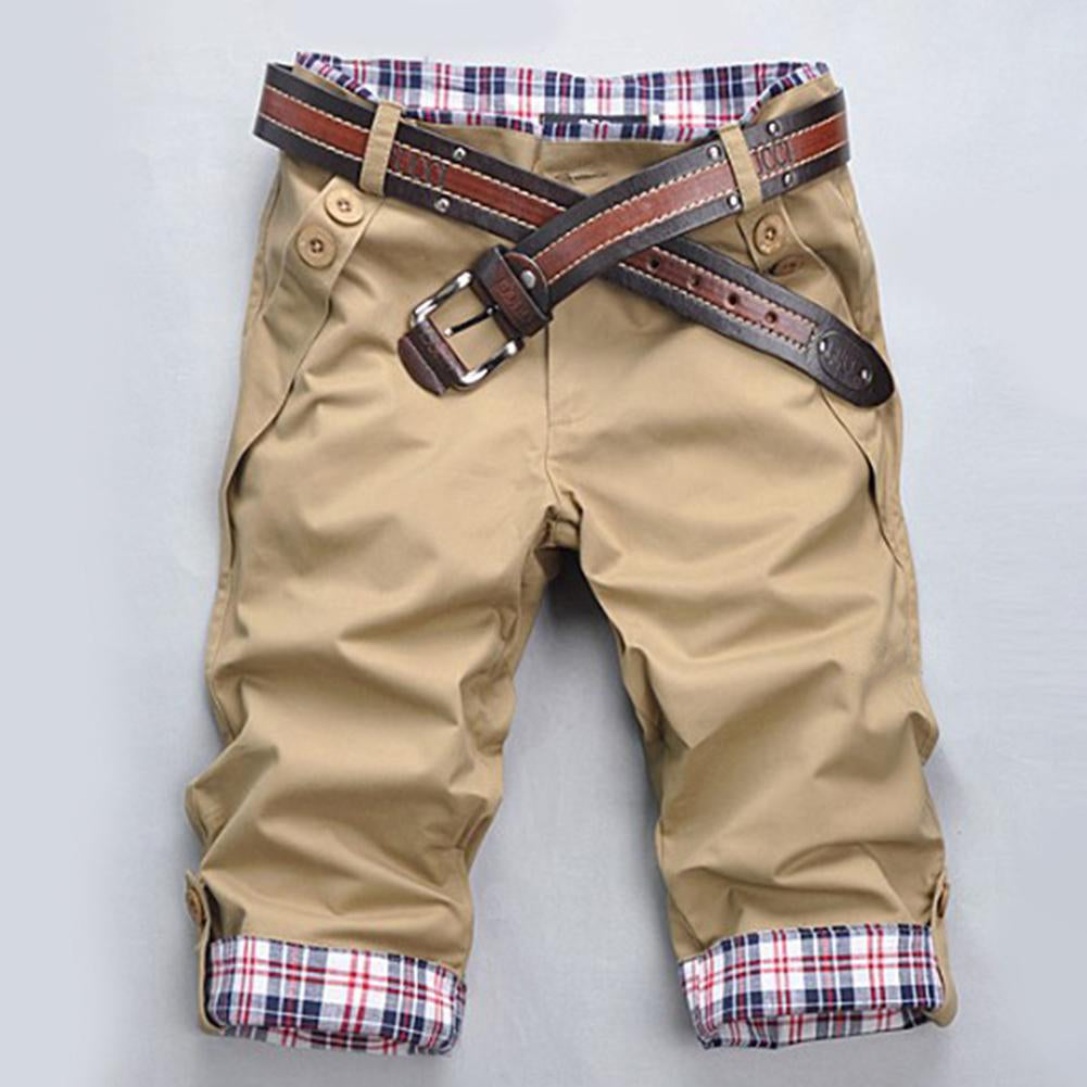 Heidi – High-Quality Shorts with Belt and Check Pattern