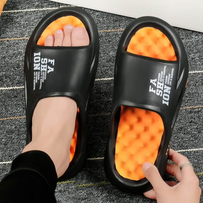 Heidi-Mode | Luxury Orthopedic Men's Slippers with Soft Footbed and Non-Slip Sole