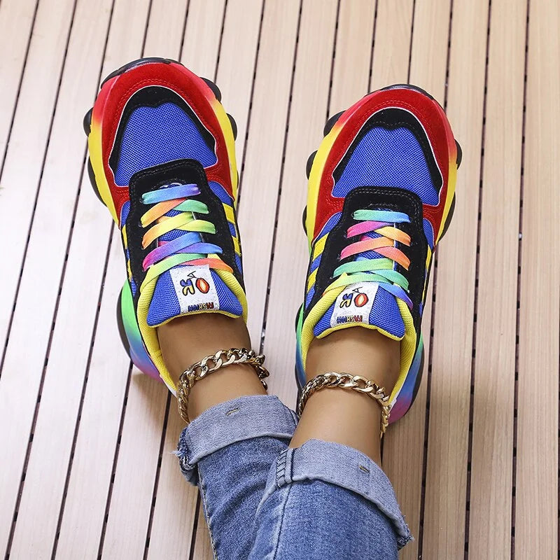 Colorful orthopedic sneakers with style