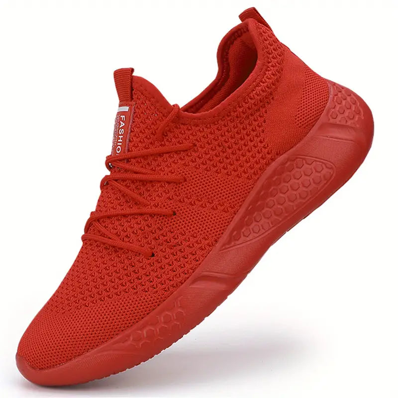 – lightweight, breathable running shoes