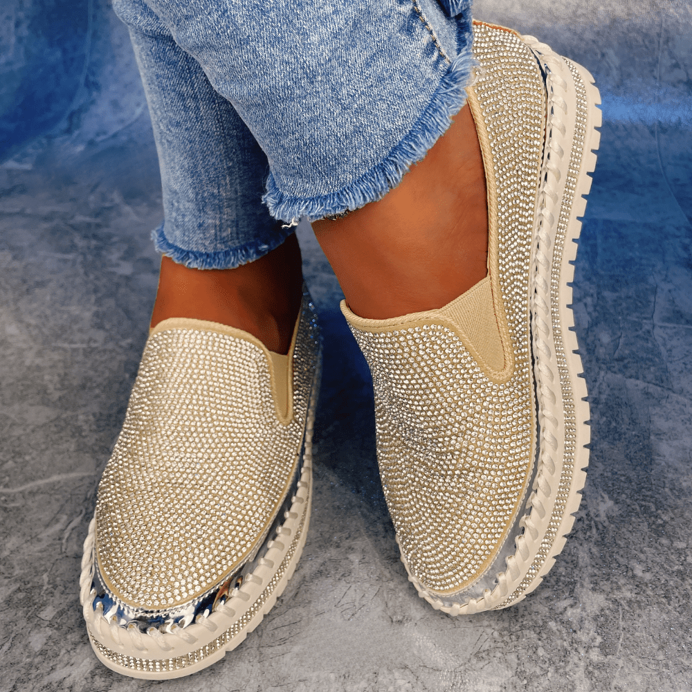 Orthopedic Shoes with Rhinestones