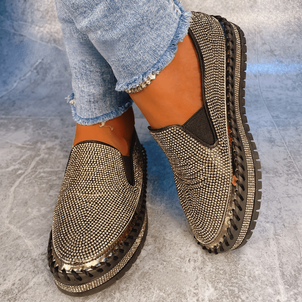 Orthopedic Shoes with Rhinestones