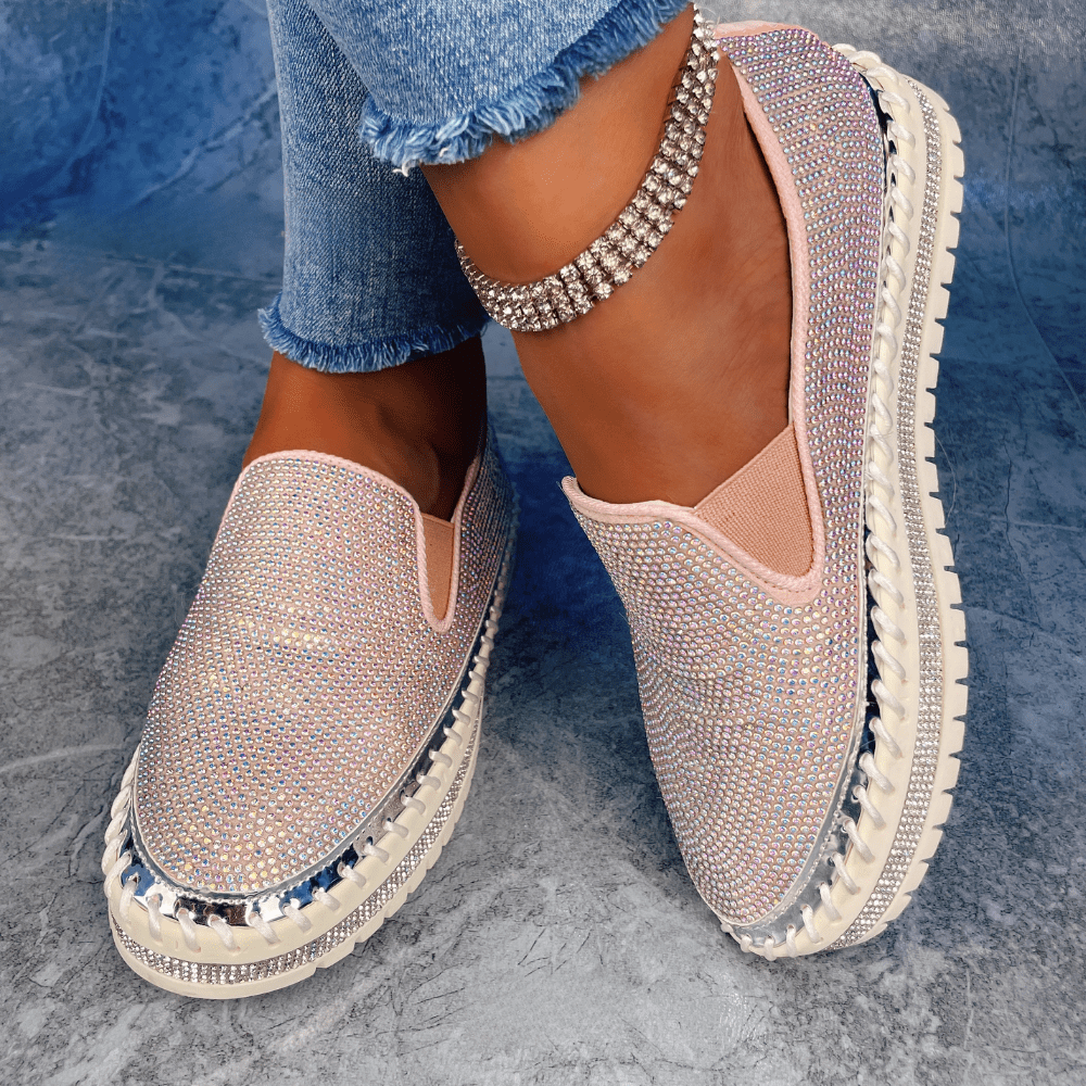 Orthopedic Shoes with Rhinestones