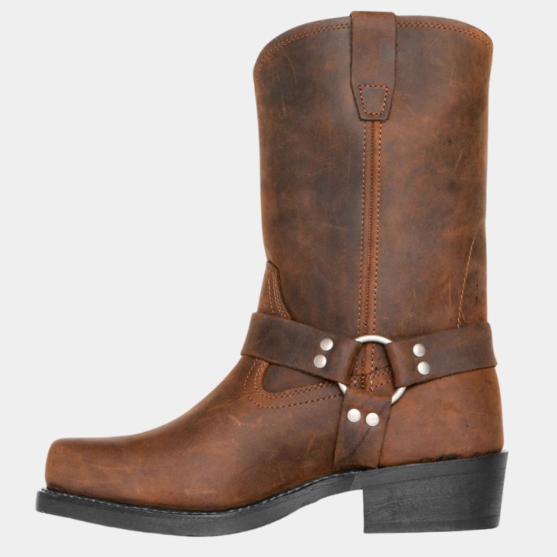 Durable Vintage-Look Cowboy Boots