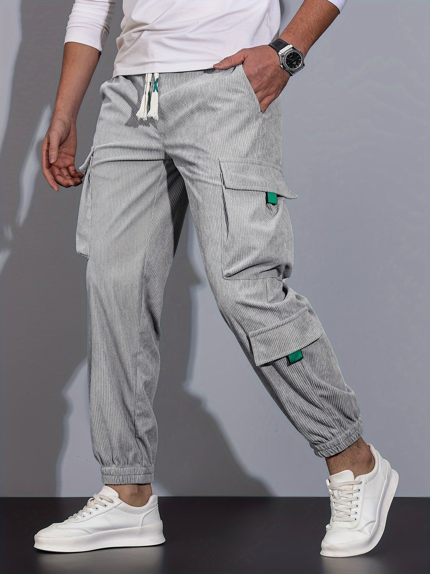 Heidi-Mode Black Cargo Pants for Men