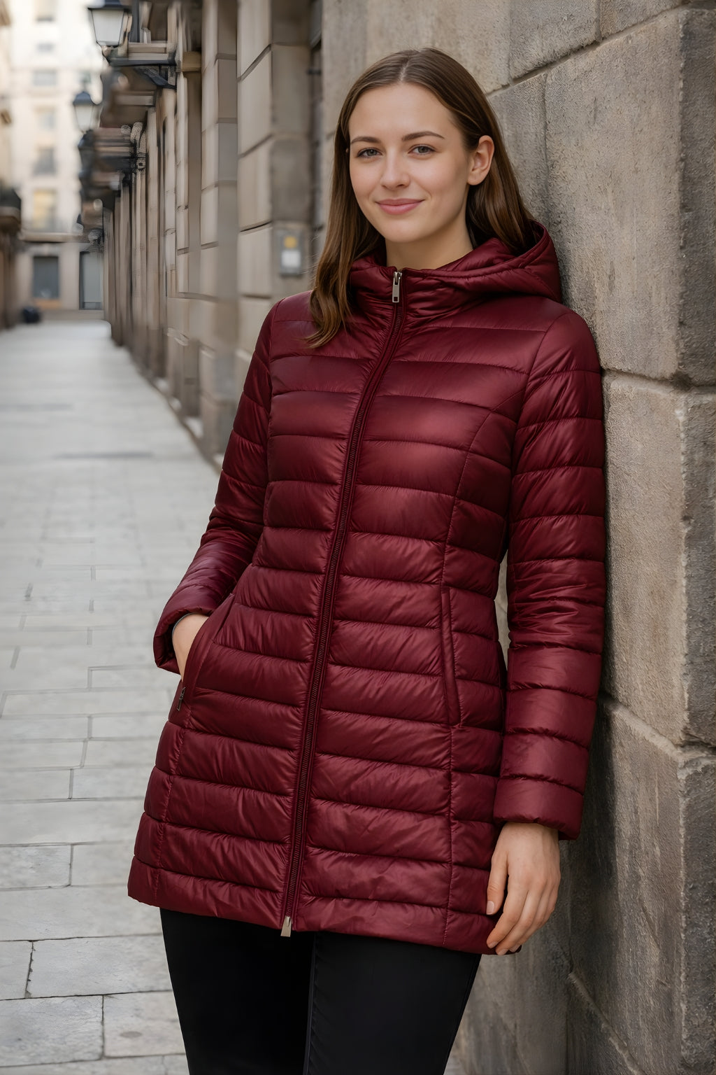 Mira | Hooded women’s winter down jacket