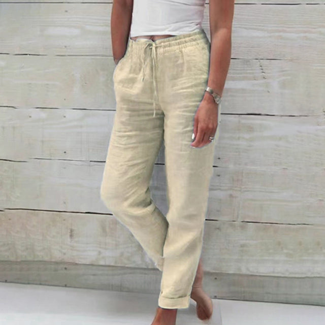 【Cotton】Casual Straight Cut Pants