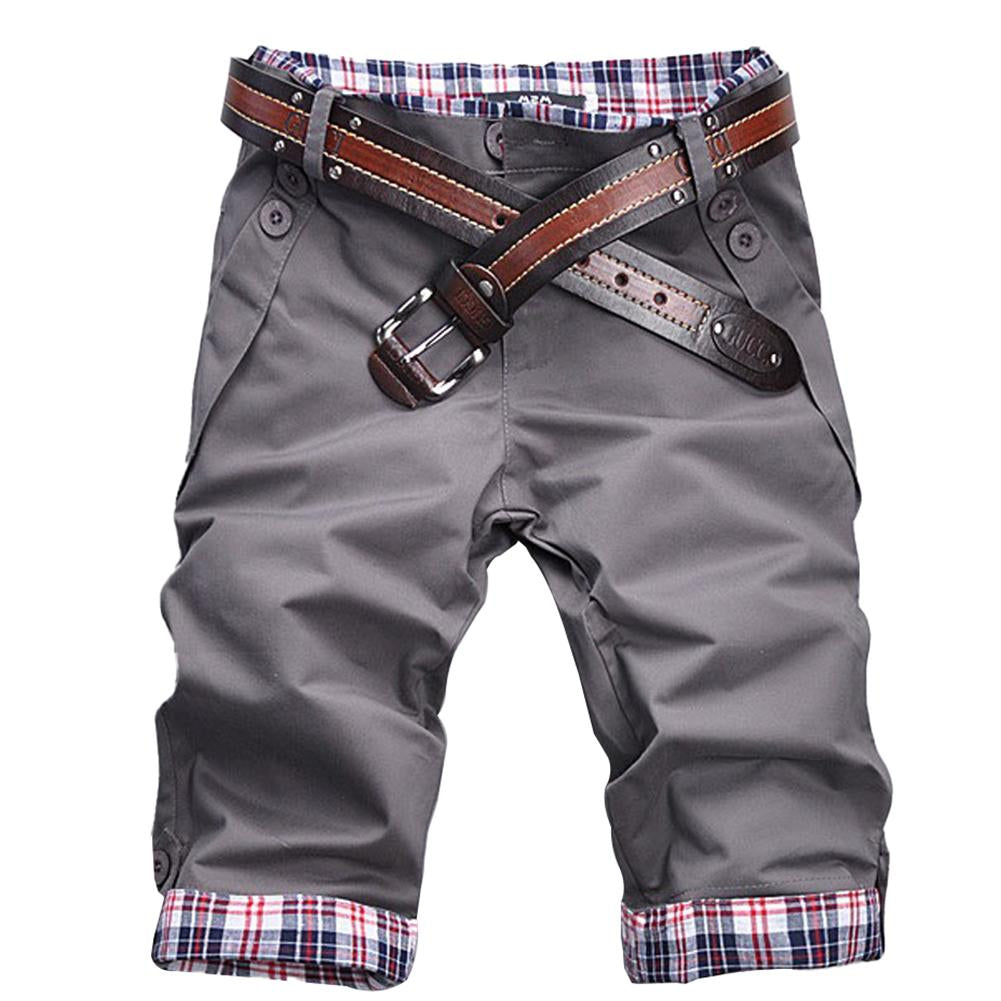 Heidi – High-Quality Shorts with Belt and Check Pattern