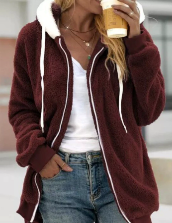 Heidi-Mode | Extra Warm Teddy-Fleece Zip Hoodie