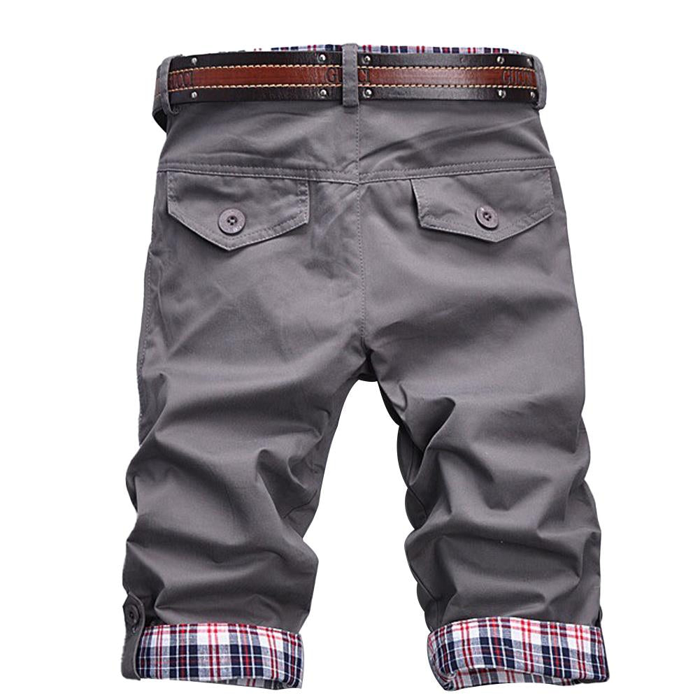 Heidi – High-Quality Shorts with Belt and Check Pattern