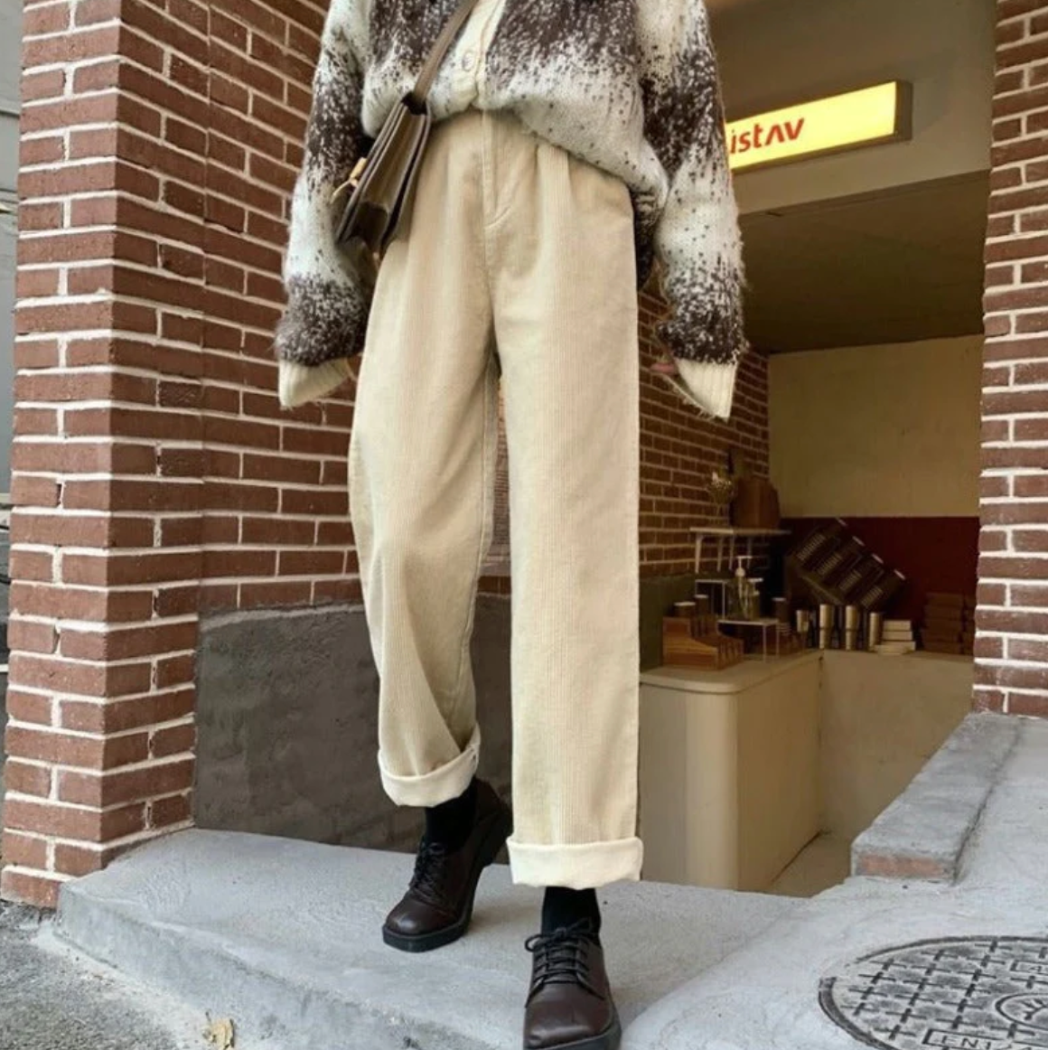Casual Corduroy Leisure Pants