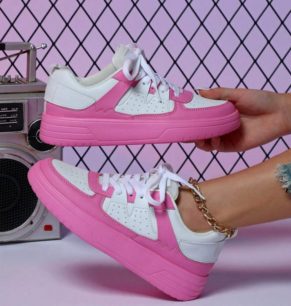 Heidi and Comfortable Sneakers in Unique Design