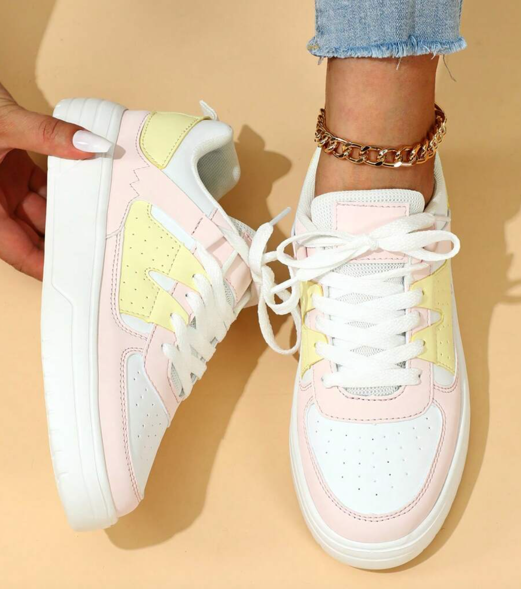 Heidi and Comfortable Sneakers in Unique Design