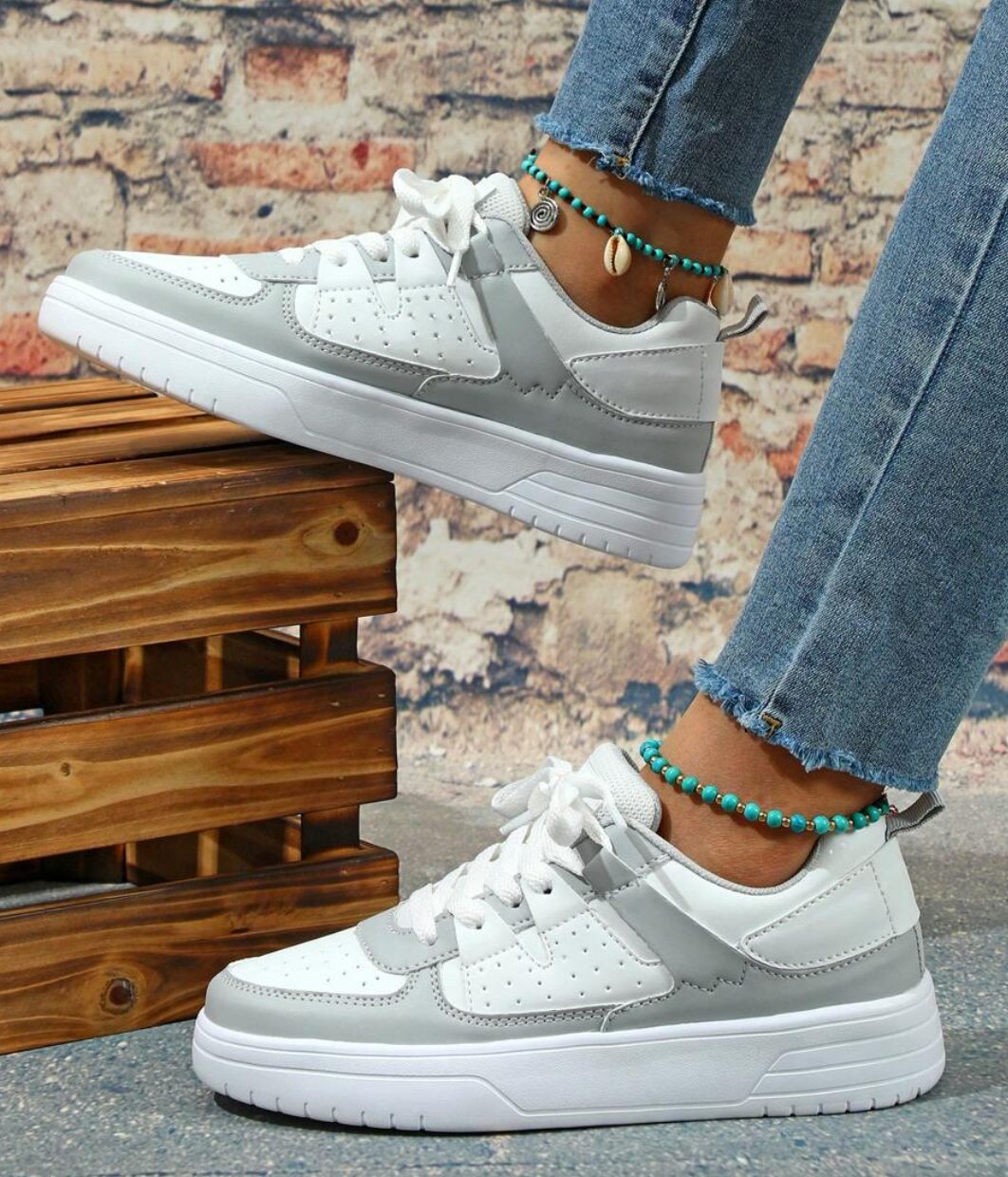 Heidi and Comfortable Sneakers in Unique Design