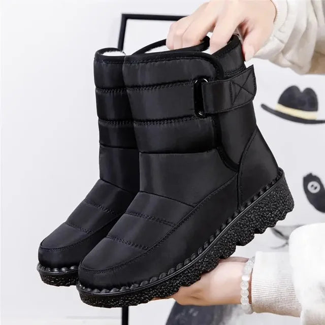 Women's Waterproof Snow Boots – Slip-Resistant & Warm | Plus Sizes