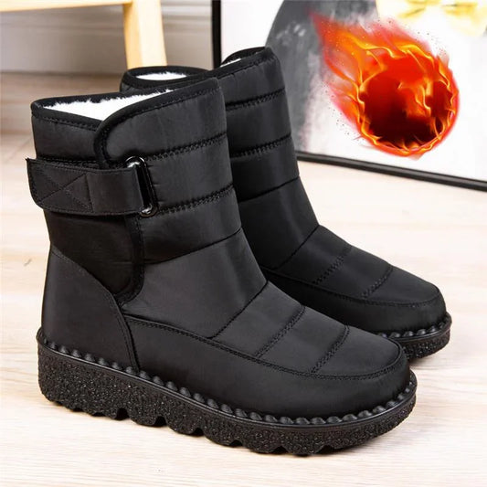 Women's Waterproof Snow Boots – Slip-Resistant & Warm | Plus Sizes