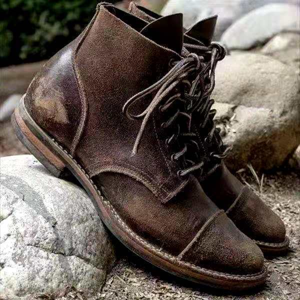 – Lace-up boots for men