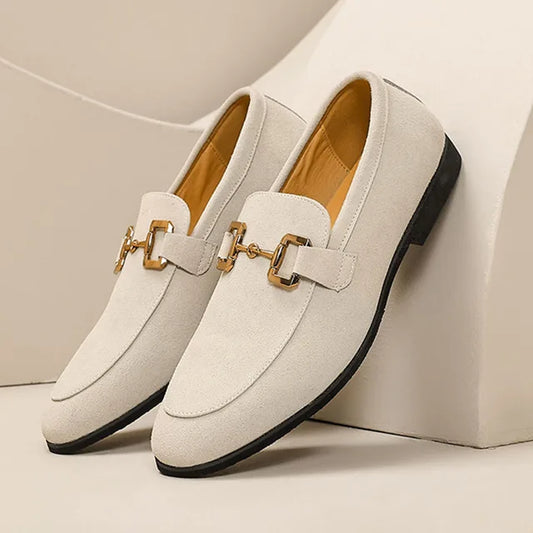 Loafer with Metal Buckle
