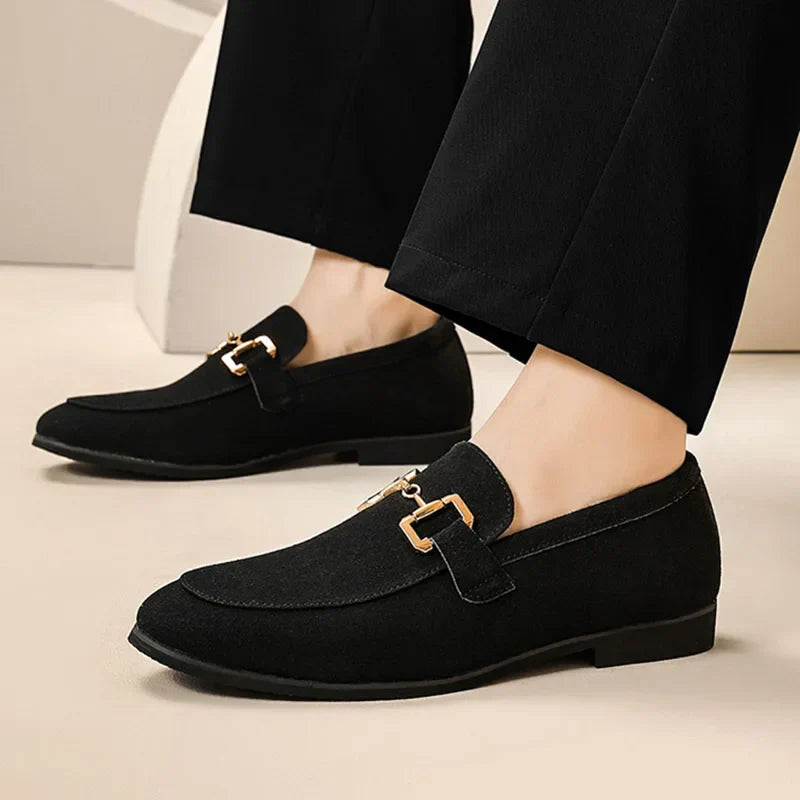 Loafer with Metal Buckle