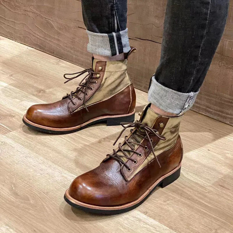 Boots made of genuine leather