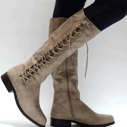 Elegant Lace-Up Boots