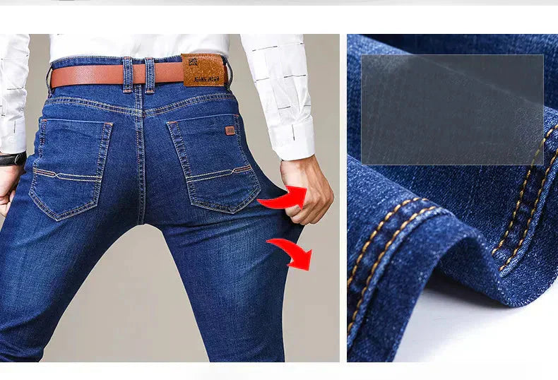 Heidi-Mode - Straight Cut Stretch Jeans for Men