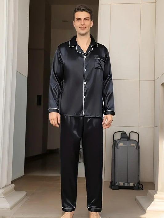 Heidi-Mode - Men's Satin Pajama Set