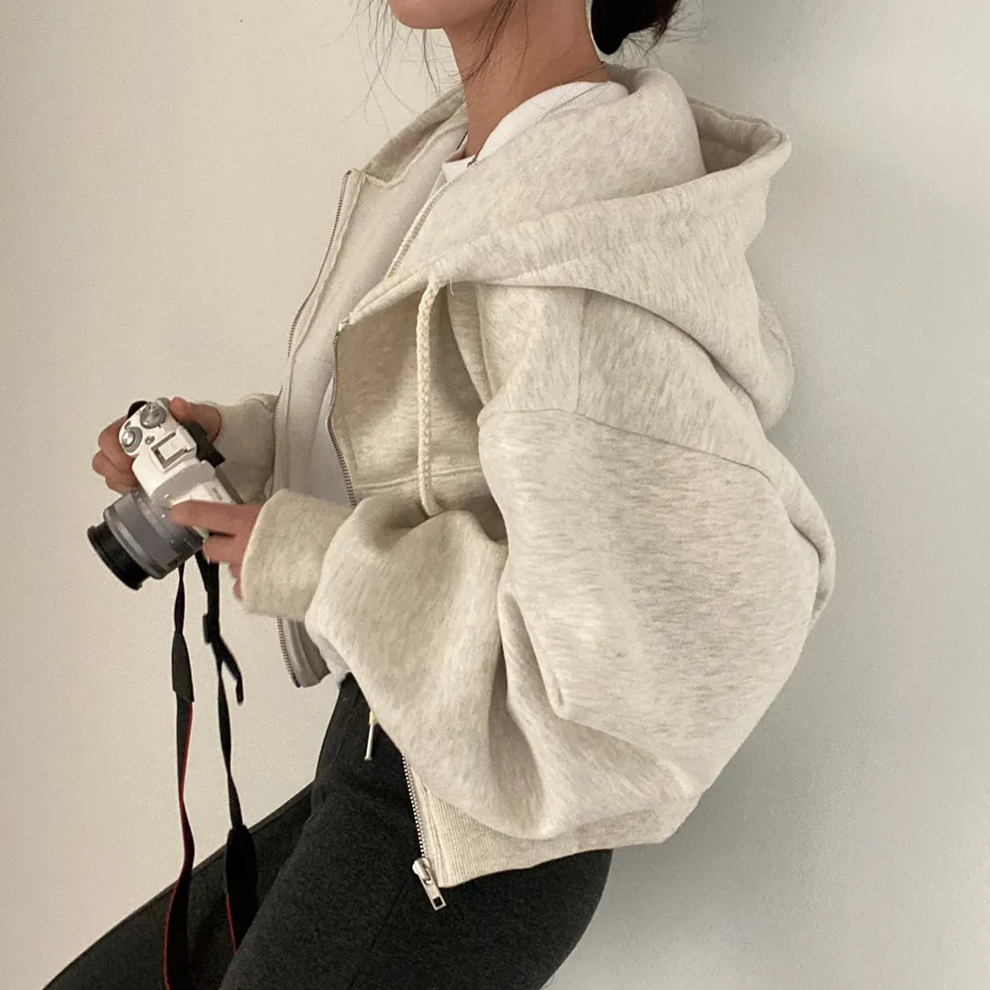 Large Zip-Up Sweatshirts