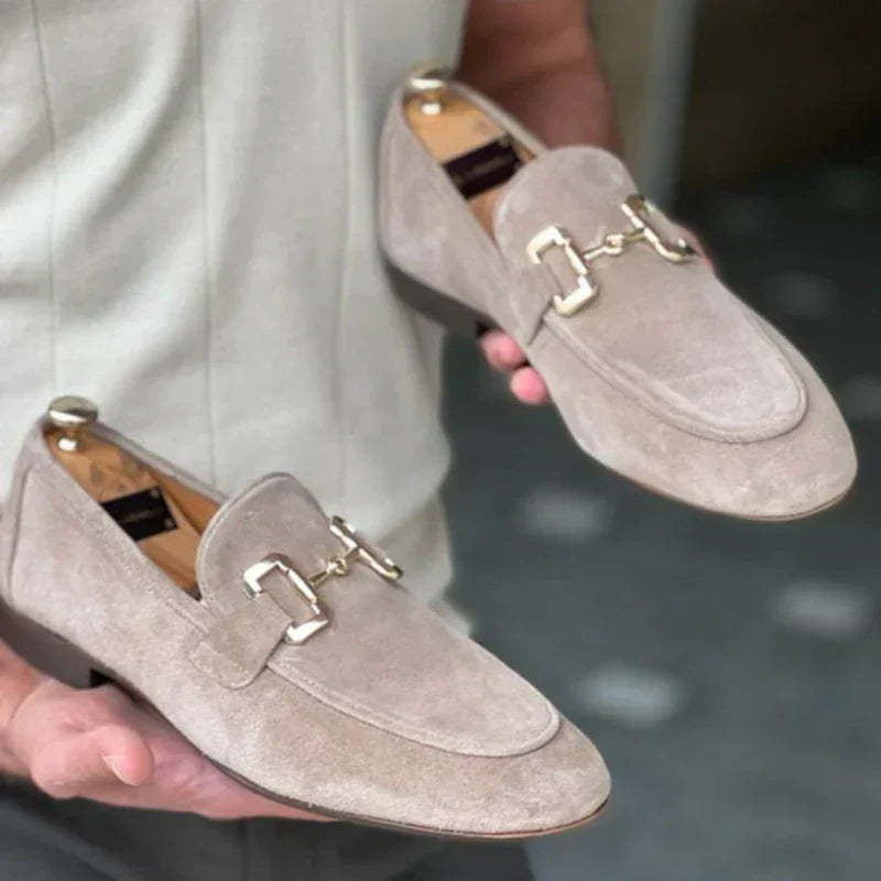 Loafer with Metal Buckle