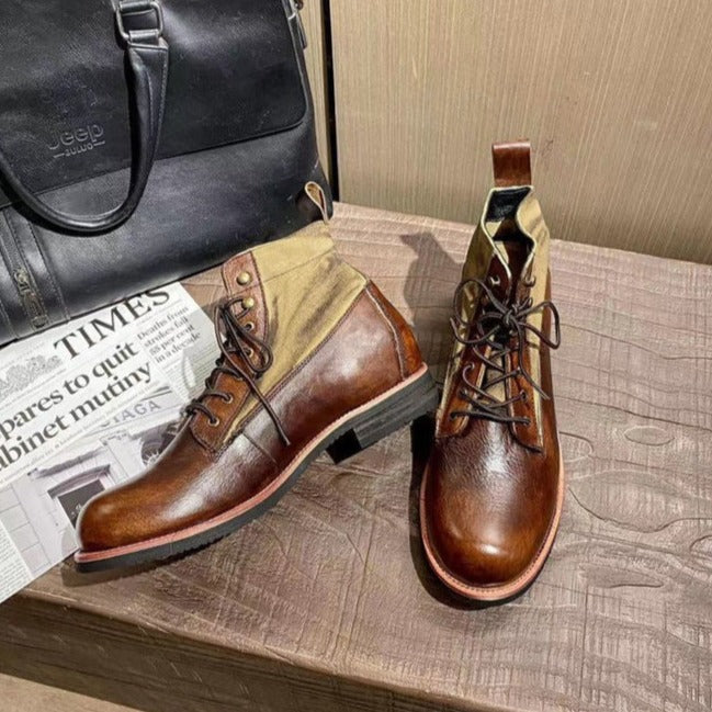 Boots made of genuine leather