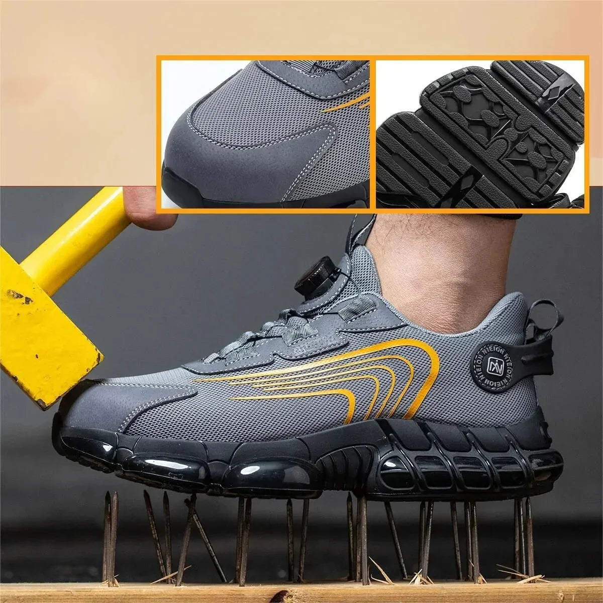 Heidi-Mode - Safety Shoes with Rotatable Buckle Closure