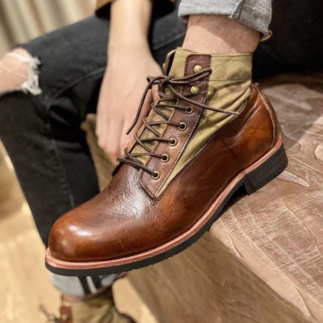 Boots made of genuine leather