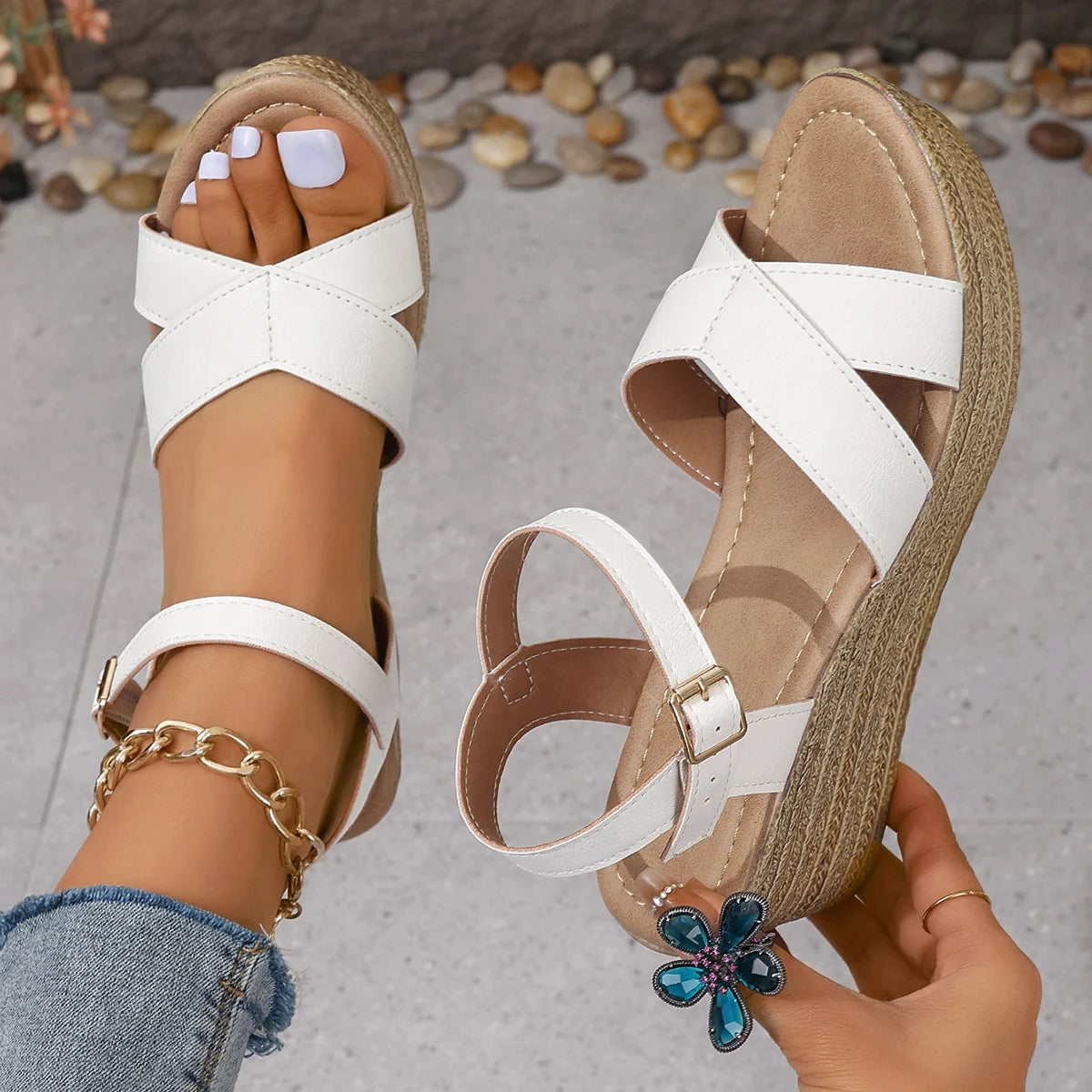 Masha™ | Classic Cross-Strap Sandals