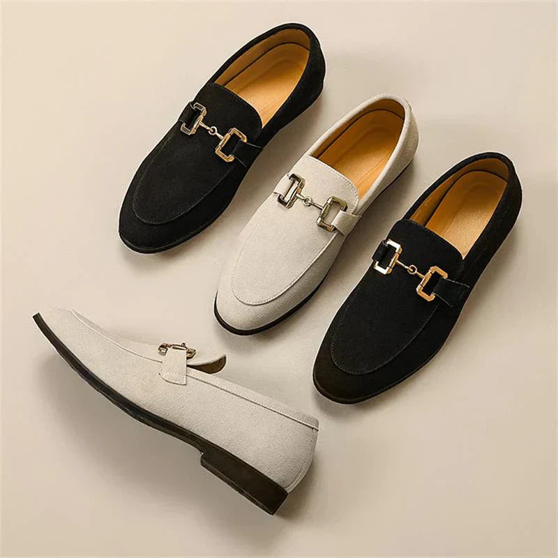Loafer with Metal Buckle