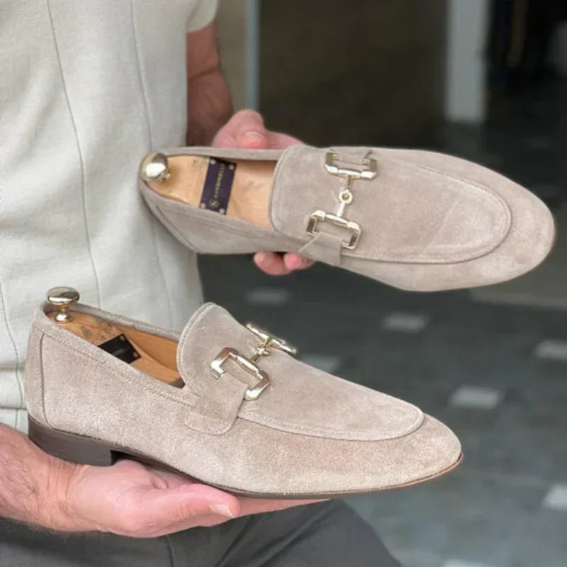 Loafer with Metal Buckle