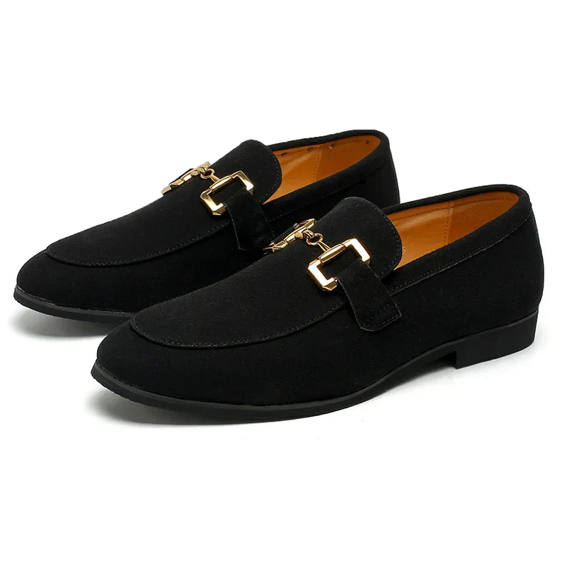 Loafer with Metal Buckle