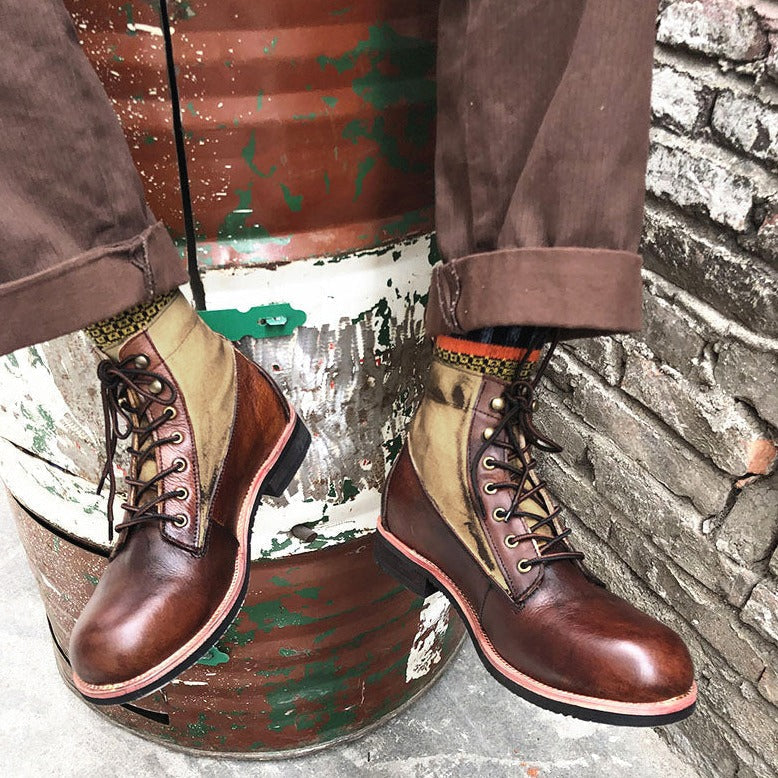 Boots made of genuine leather